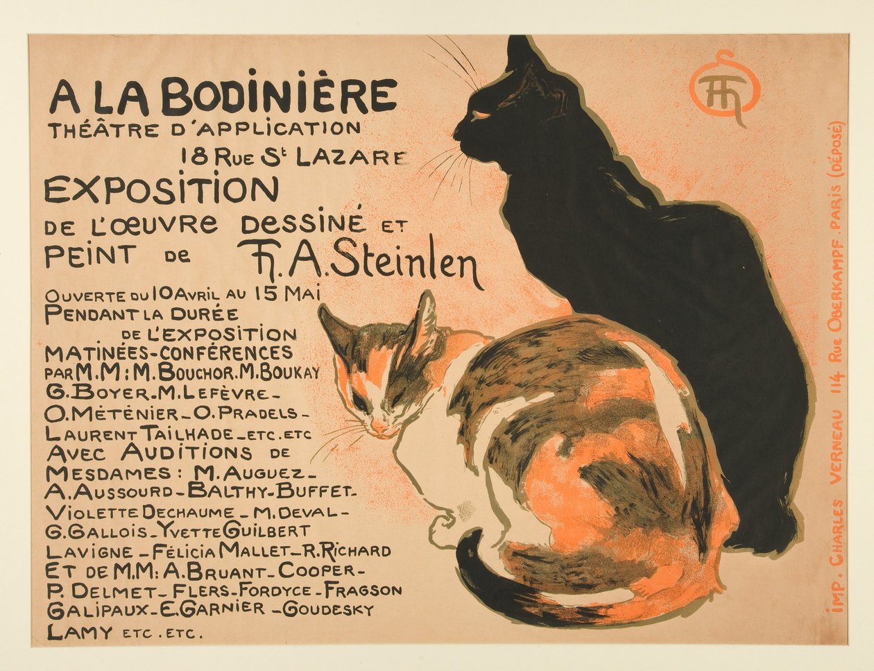 Ausstellung des gezeichneten und gemalten Werks von T. A. Steinlen od Théophile Alexandre Steinlen