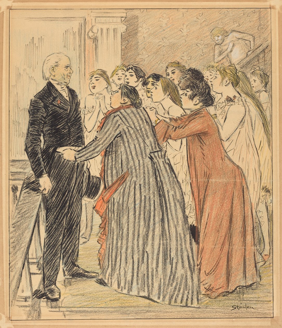 Dobrodružství starého děkana od Théophile Alexandre Steinlen