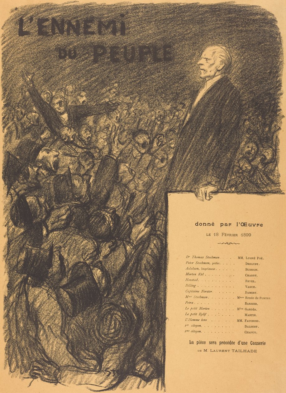 Nepřítel lidu od Théophile Alexandre Steinlen