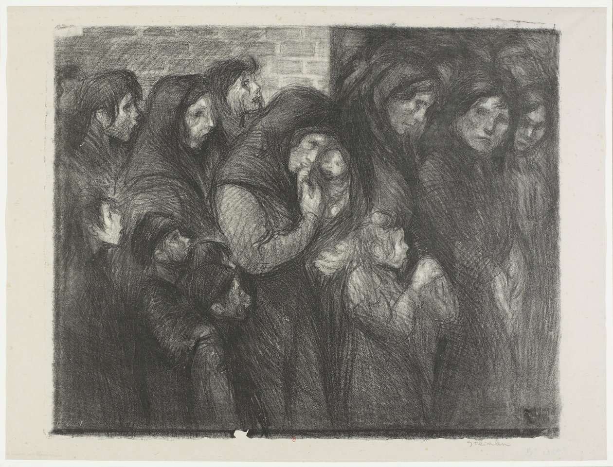 [Vdovy z Courrières] od Théophile Alexandre Steinlen