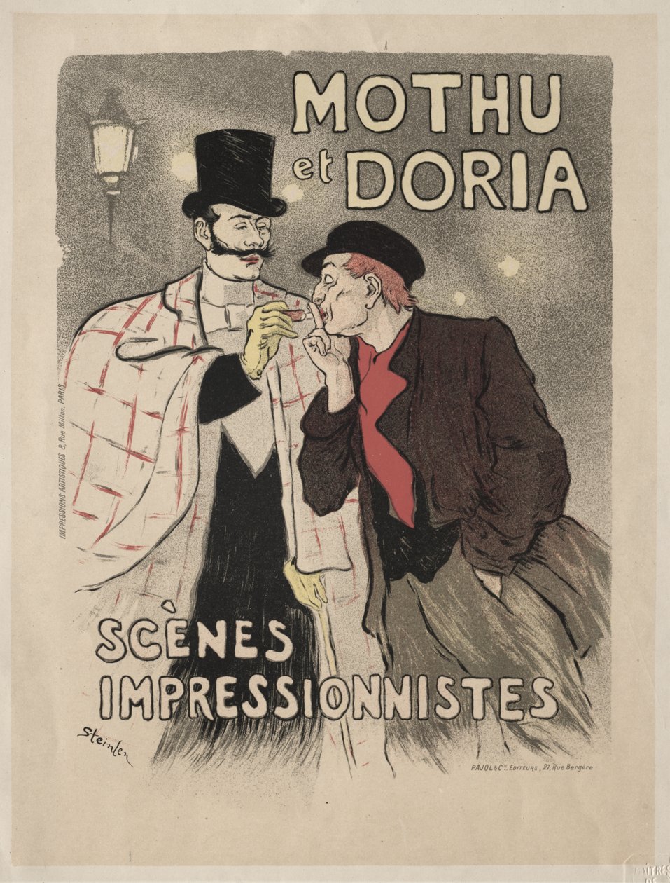 Mothu a Doria - impresionistické výjevy od Théophile Alexandre Steinlen
