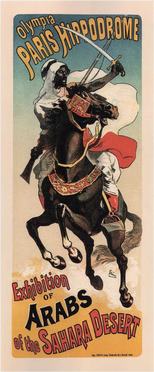 Olympia Paris Hippodrome: Výstava Arabů od Théophile Alexandre Steinlen