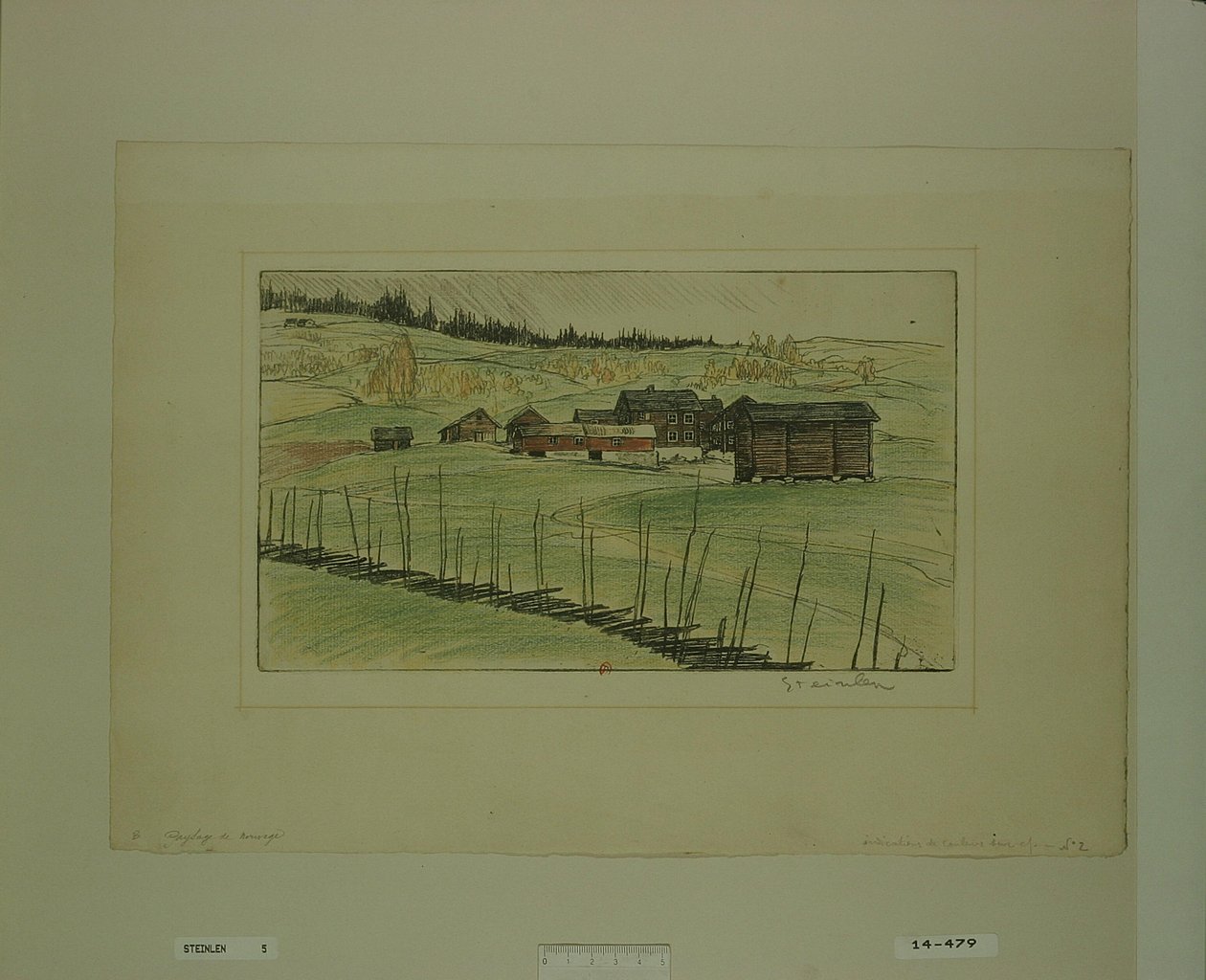 [Krajina v Norsku] od Théophile Alexandre Steinlen