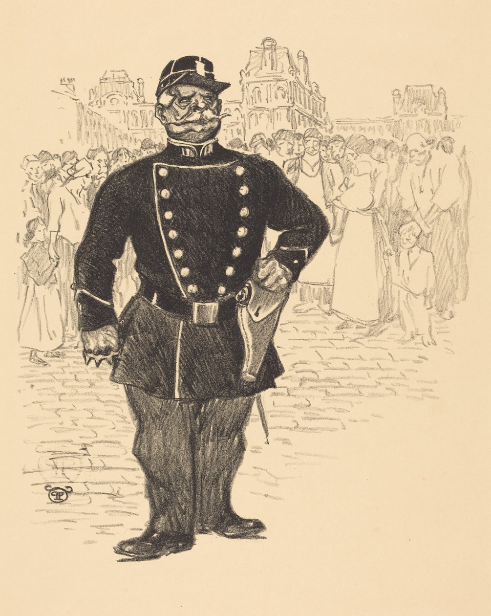 Mír v ulicích od Théophile Alexandre Steinlen