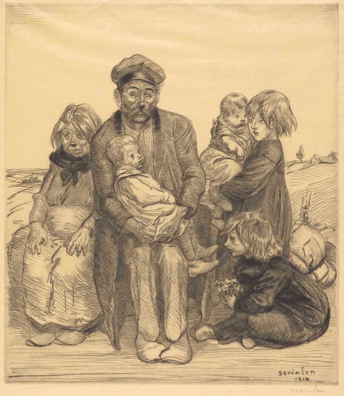 Chudina od Théophile Alexandre Steinlen