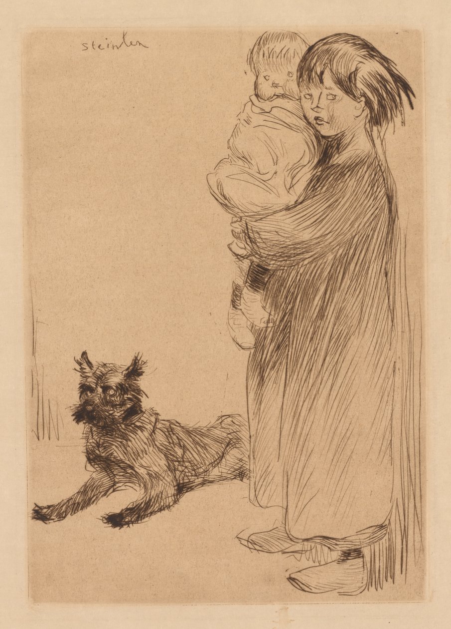 Velká sestra (La Grande Soeur) od Théophile Alexandre Steinlen