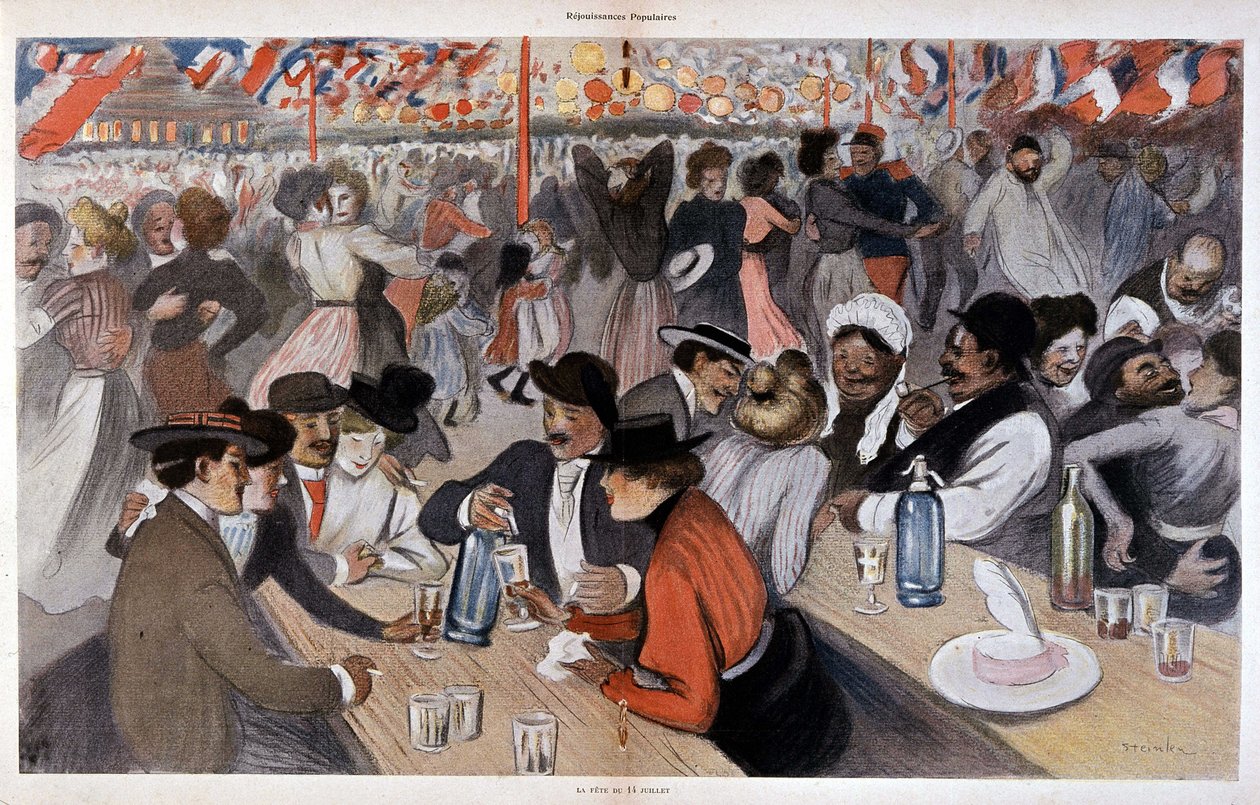 Svátek 14. července od Steinlen, n.d. v. 1902 od Théophile Alexandre Steinlen