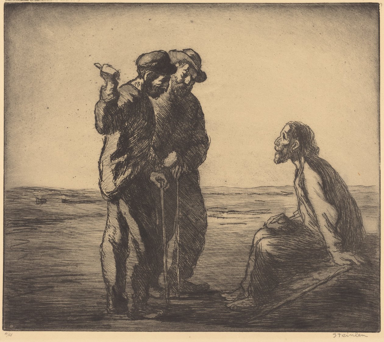 Tři společníci od Théophile Alexandre Steinlen