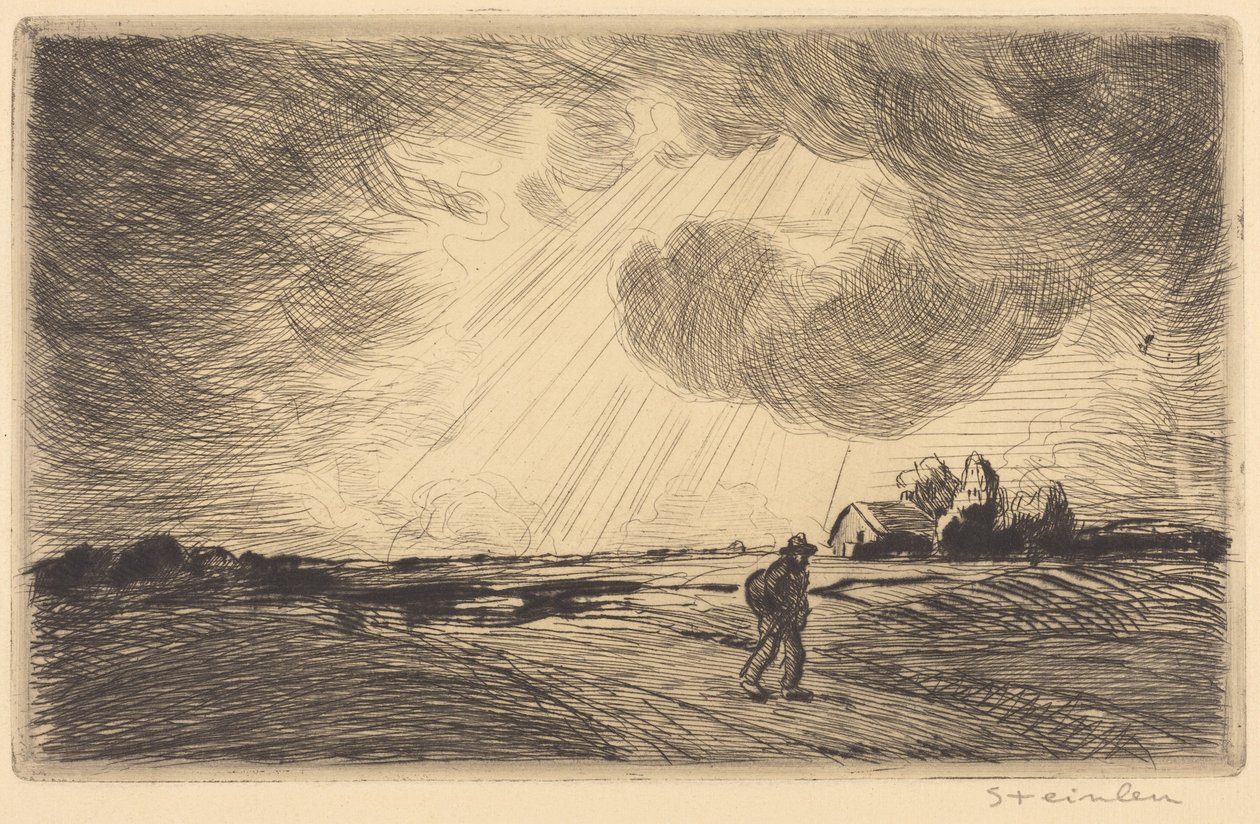 Bouřka od Théophile Alexandre Steinlen