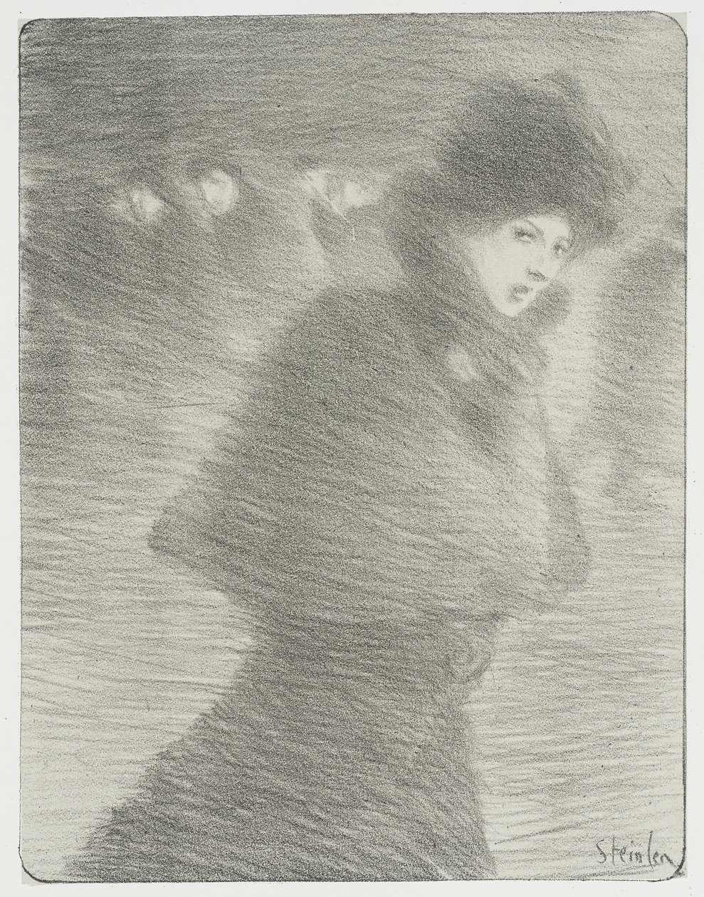 Procházející žena od Théophile Alexandre Steinlen