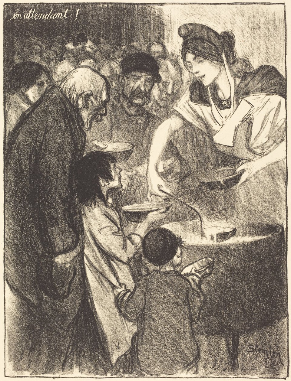 Čekání od Théophile Alexandre Steinlen