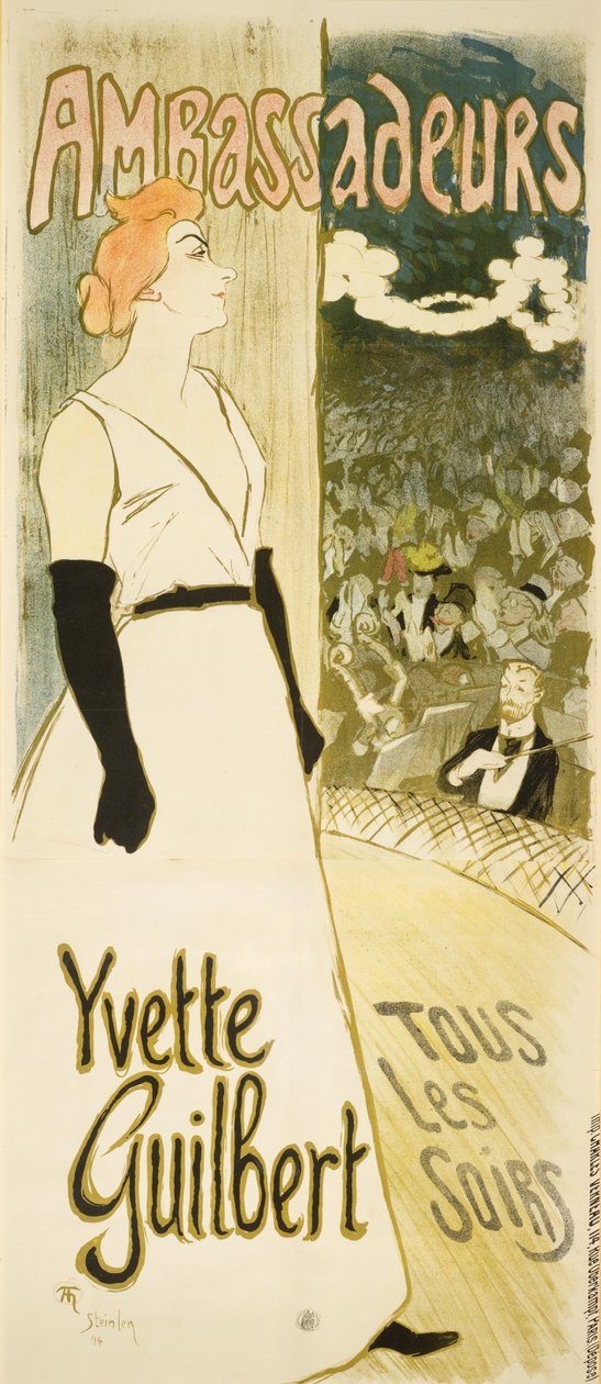 Yvette Guilbert od Théophile Alexandre Steinlen