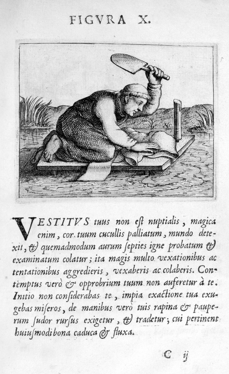 Proroctví postava X z Prognózy doktora Eximii Paracelsus, 1536 od Theophrastus Bombastus von Hohenheim Paracelsus