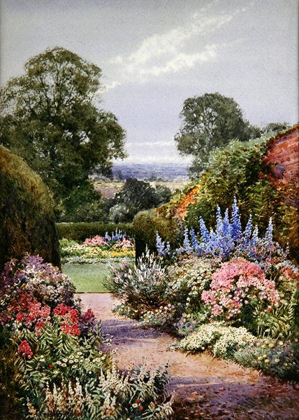 Poblíž Henley, Oxfordshire (akvarel na papíře) od Theresa Sylvester Stannard