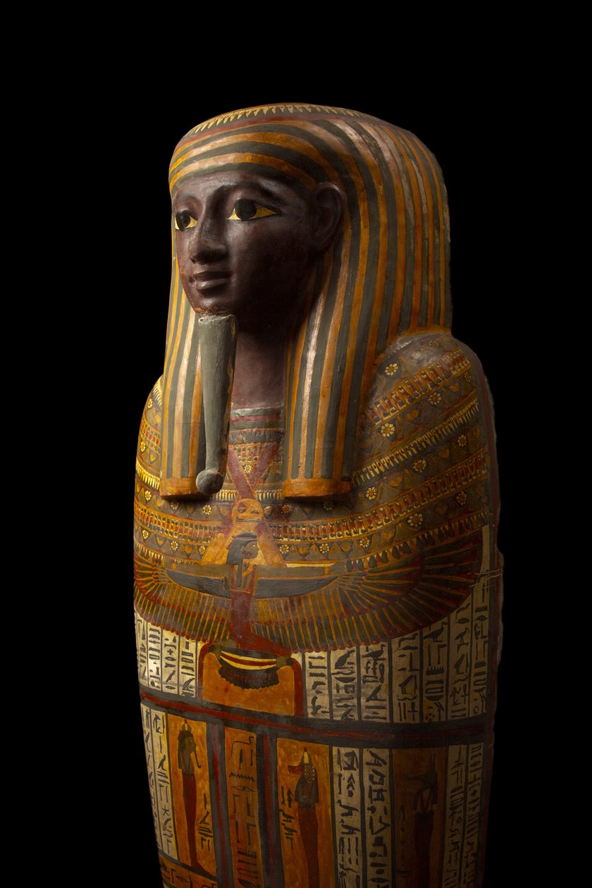 Dřevo mumie Djeddjehutefankh od Third Intermediate Period Egyptian
