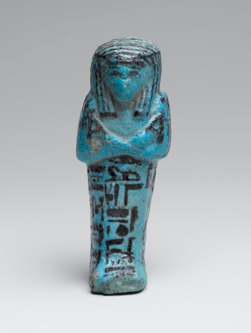 Malé shabti hlavního kreslíře, Amen-em-opet, možná z Deir el-Bahri, 21.-22. dynastie (fajáns) od Third Intermediate Period Egyptian
