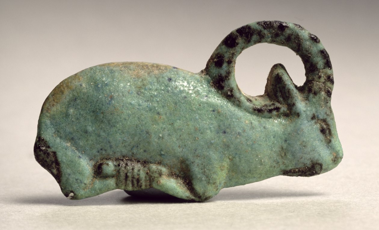Nadační vklad pro kozorožce (fajáns) od Third Intermediate Period Egyptian