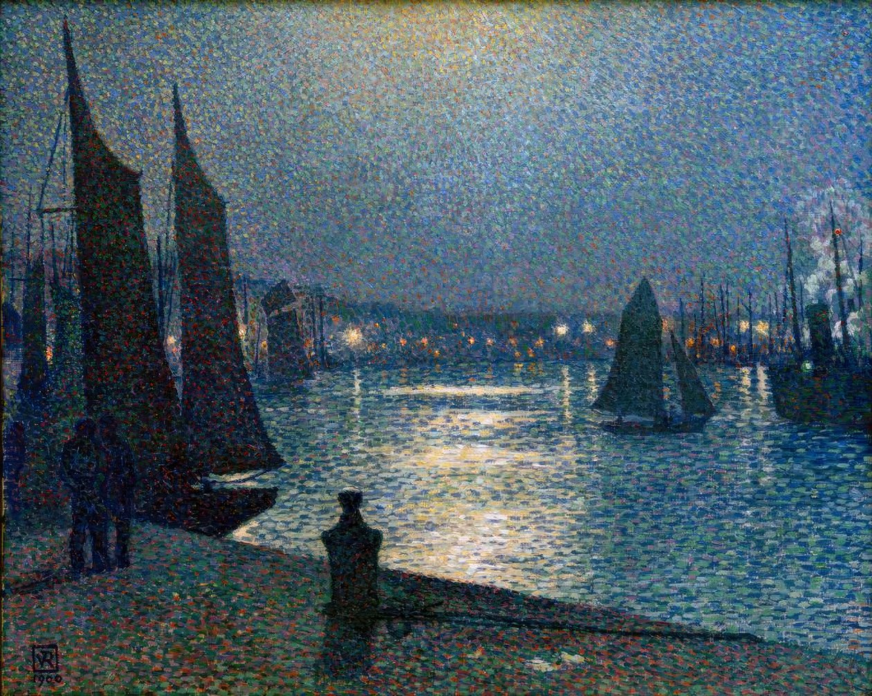 Th. v. Rysselberghe, Mondnacht v Boulogne od Théo van Rysselberghe