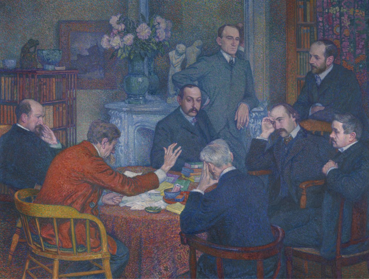 Čtení Emila Verhaerena od Théo van Rysselberghe