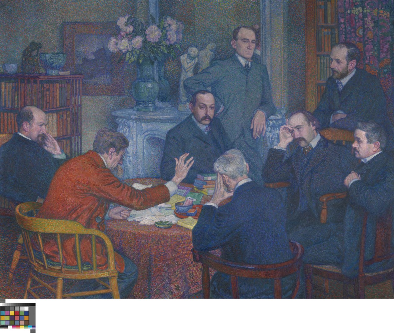 Čtení Emila Verhaerena od Théo van Rysselberghe