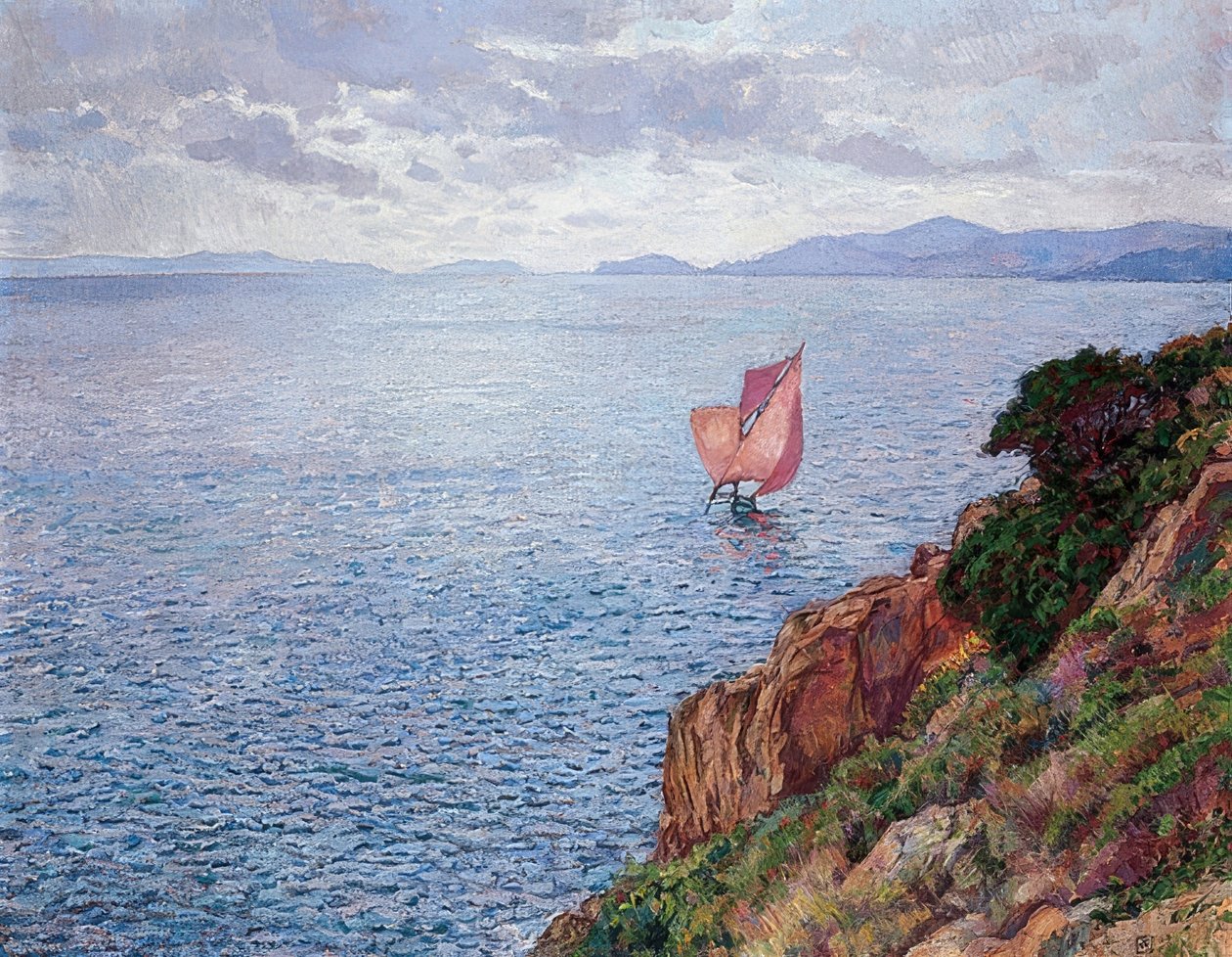 Červená plachta. 1910 od Théo van Rysselberghe