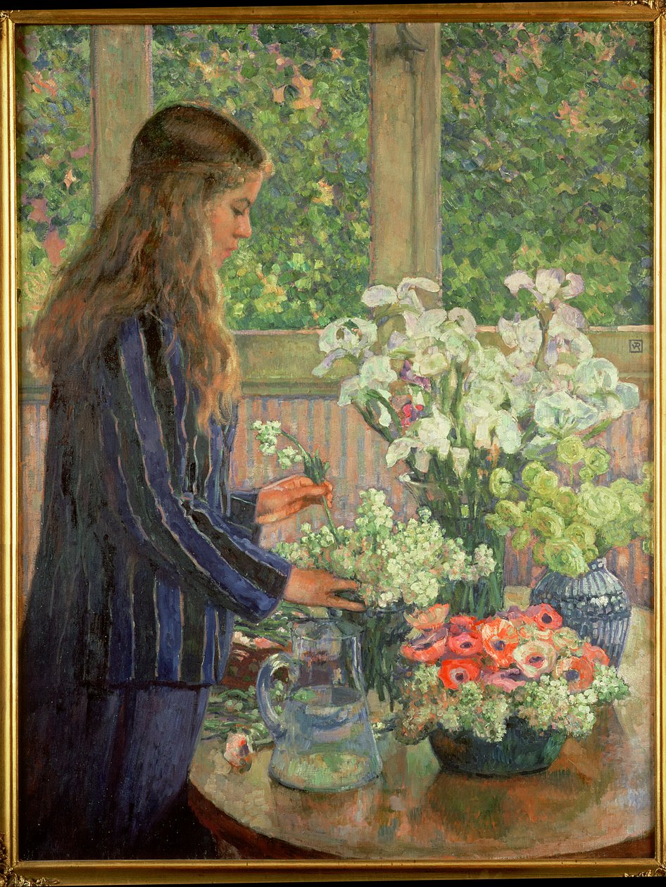 Zahradní květiny od Théo van Rysselberghe