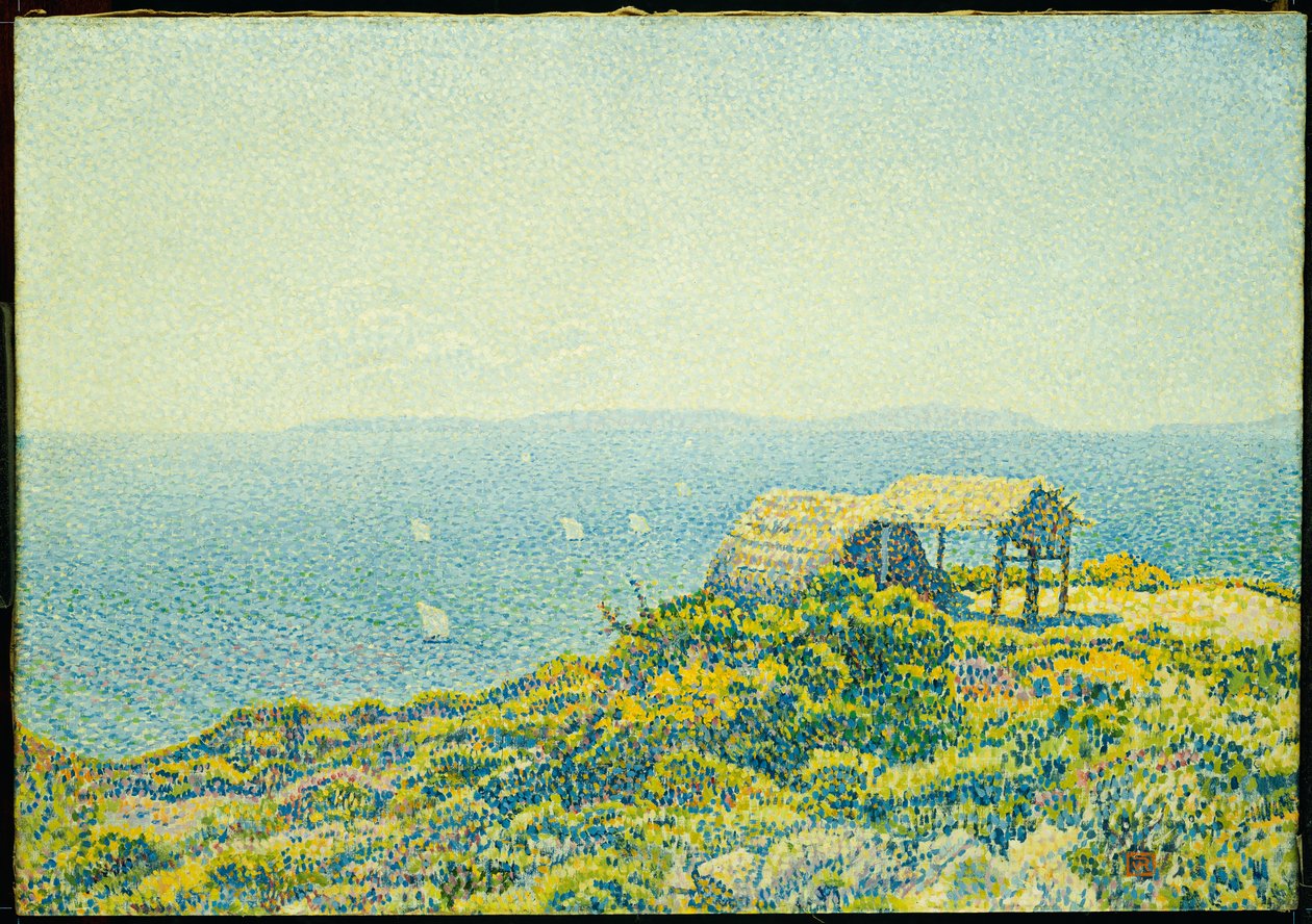 L"Ile du Levant, vu du Cap Benat, 1893 od Théo van Rysselberghe