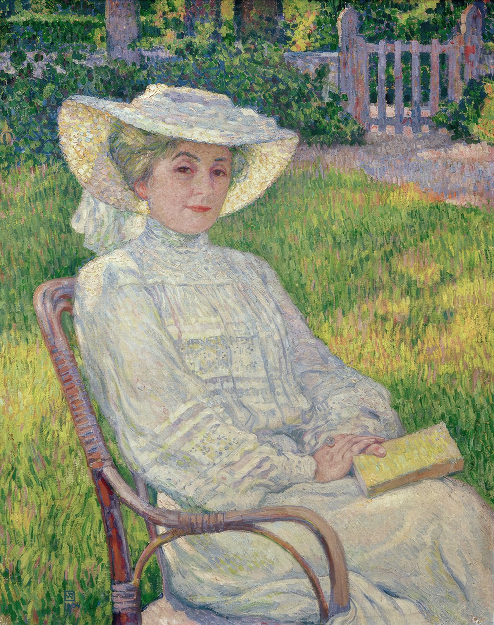 Dáma v bílém od Théo van Rysselberghe