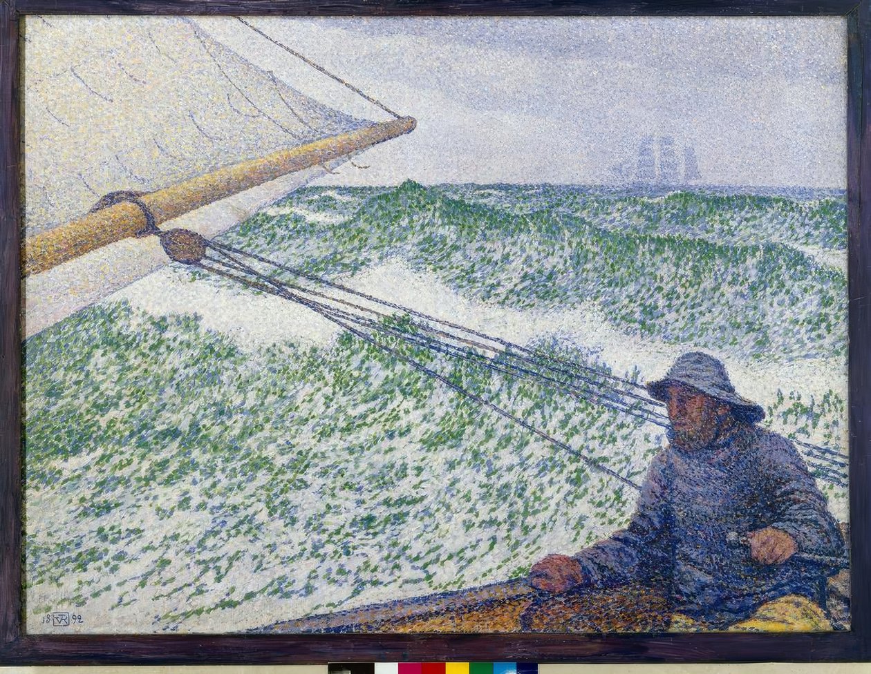 Muž u kormidla od Théo van Rysselberghe