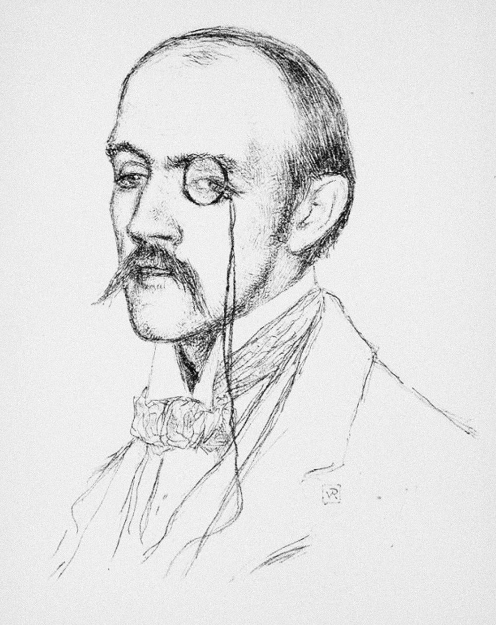 Portrét Henri de Regnier, c. 1898 od Théo van Rysselberghe