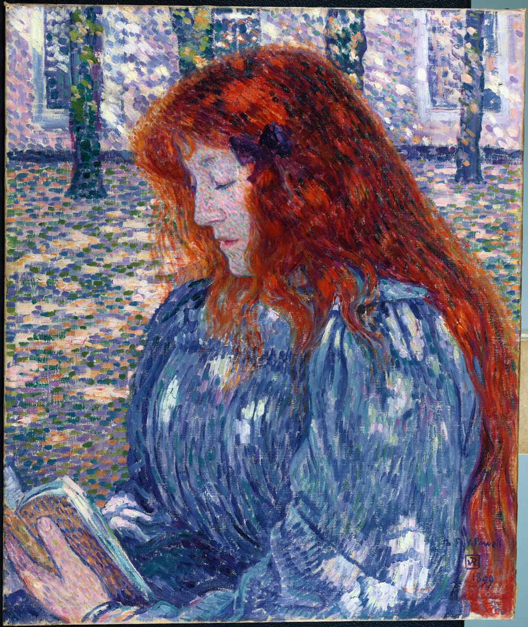 Žena čtení, 1899 od Théo van Rysselberghe