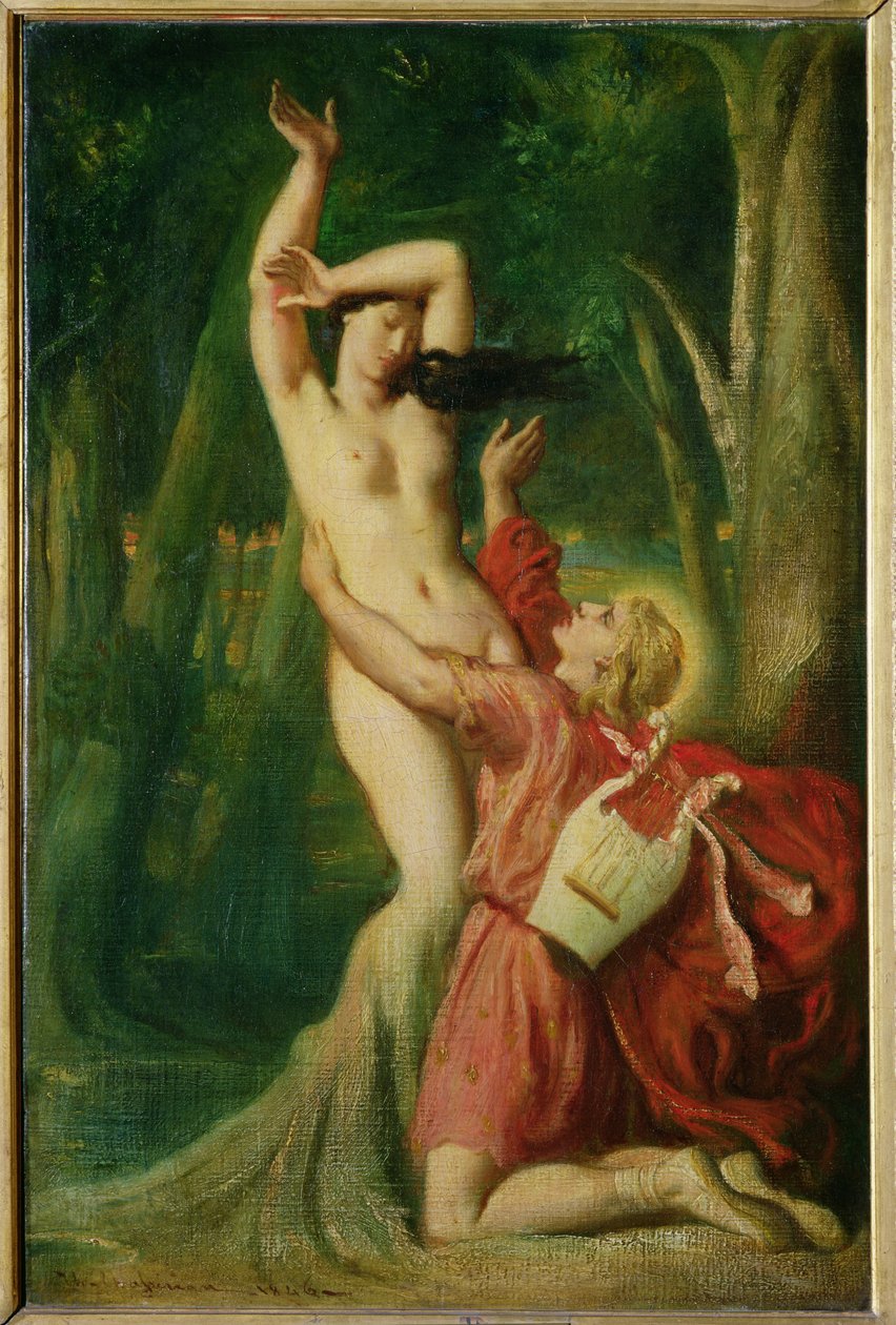 Apollón a Dafné, asi 1845 od Théodore Chassériau