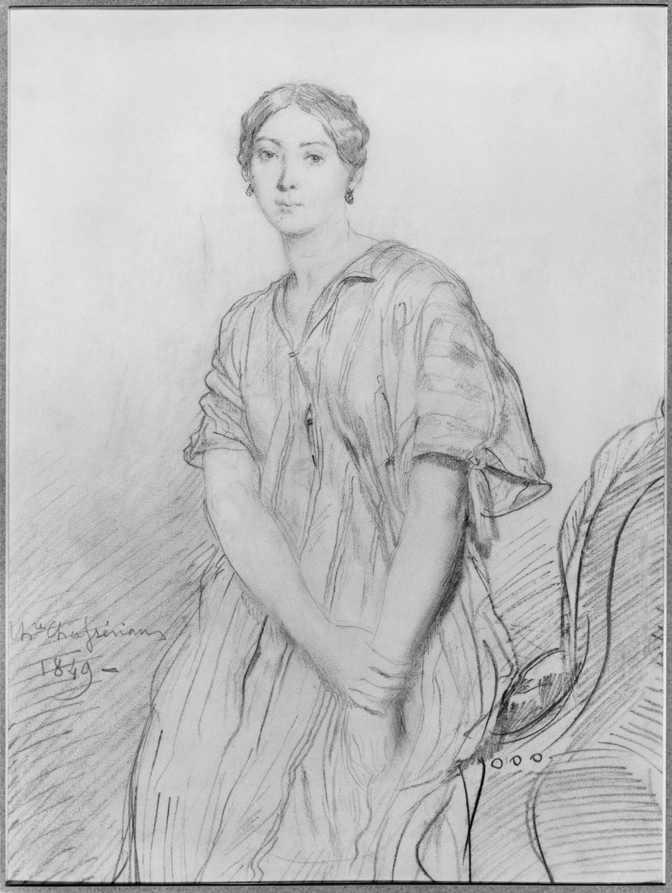 Portrét Alice Ozy, 1849 od Théodore Chassériau