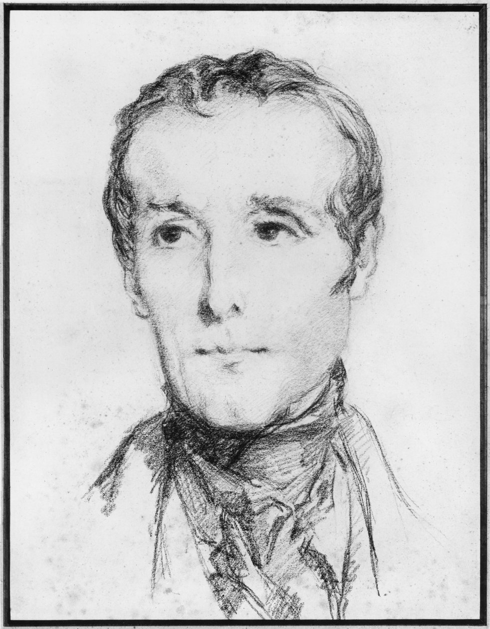 Portrét Alphonse de Lamartine, kolem roku 1848 od Théodore Chassériau