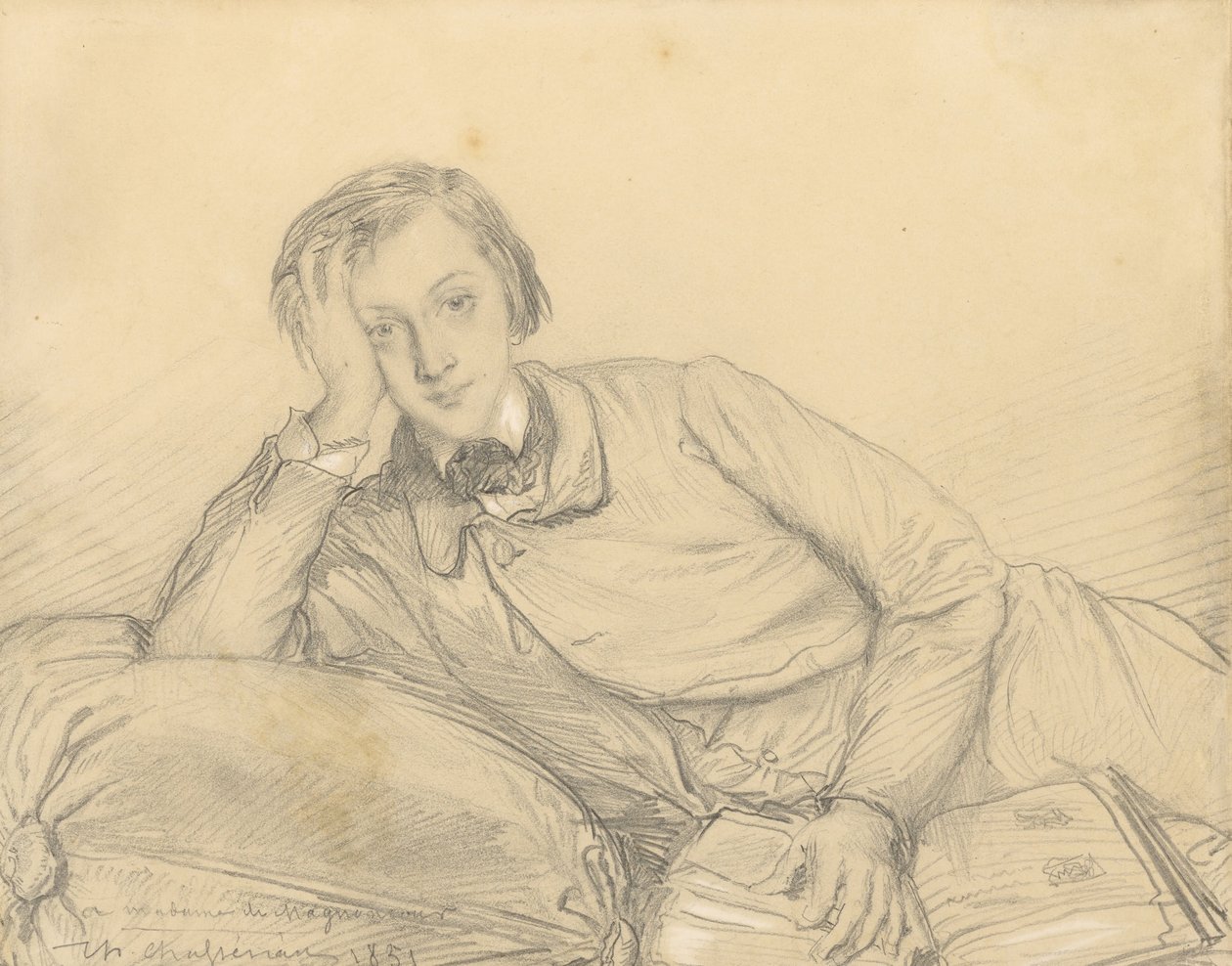 Portrét Raymonda de Magnoncourt od Théodore Chassériau