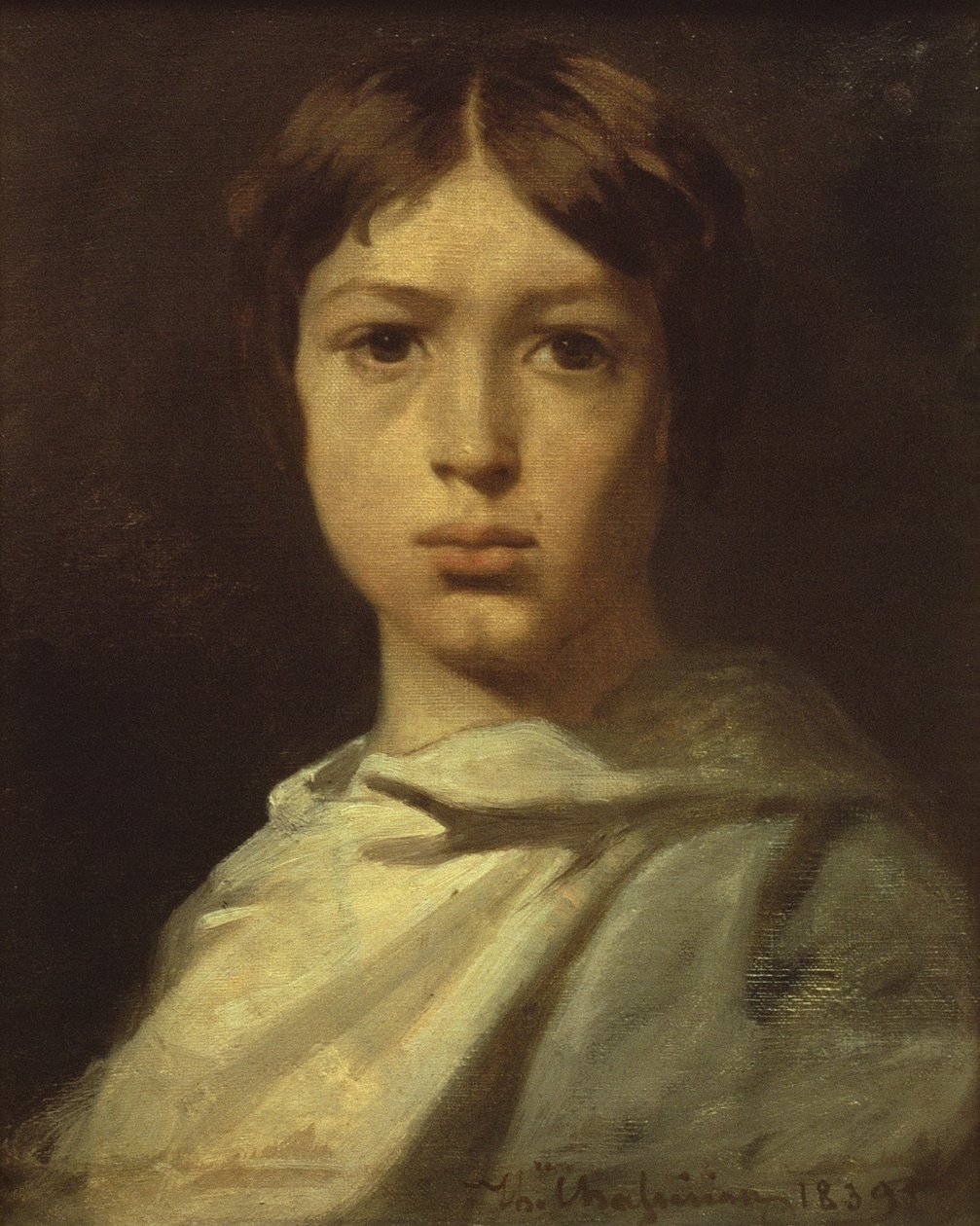 Portrét mladého chlapce, aneb The Artists Color Grinder, 1839 od Théodore Chassériau