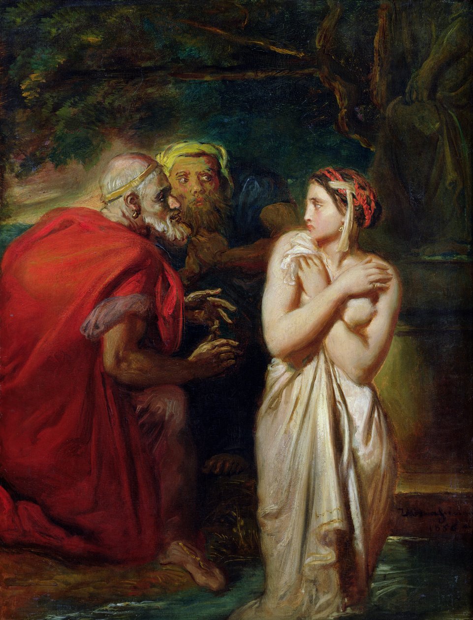 Susanna a starší, 1856 od Théodore Chassériau