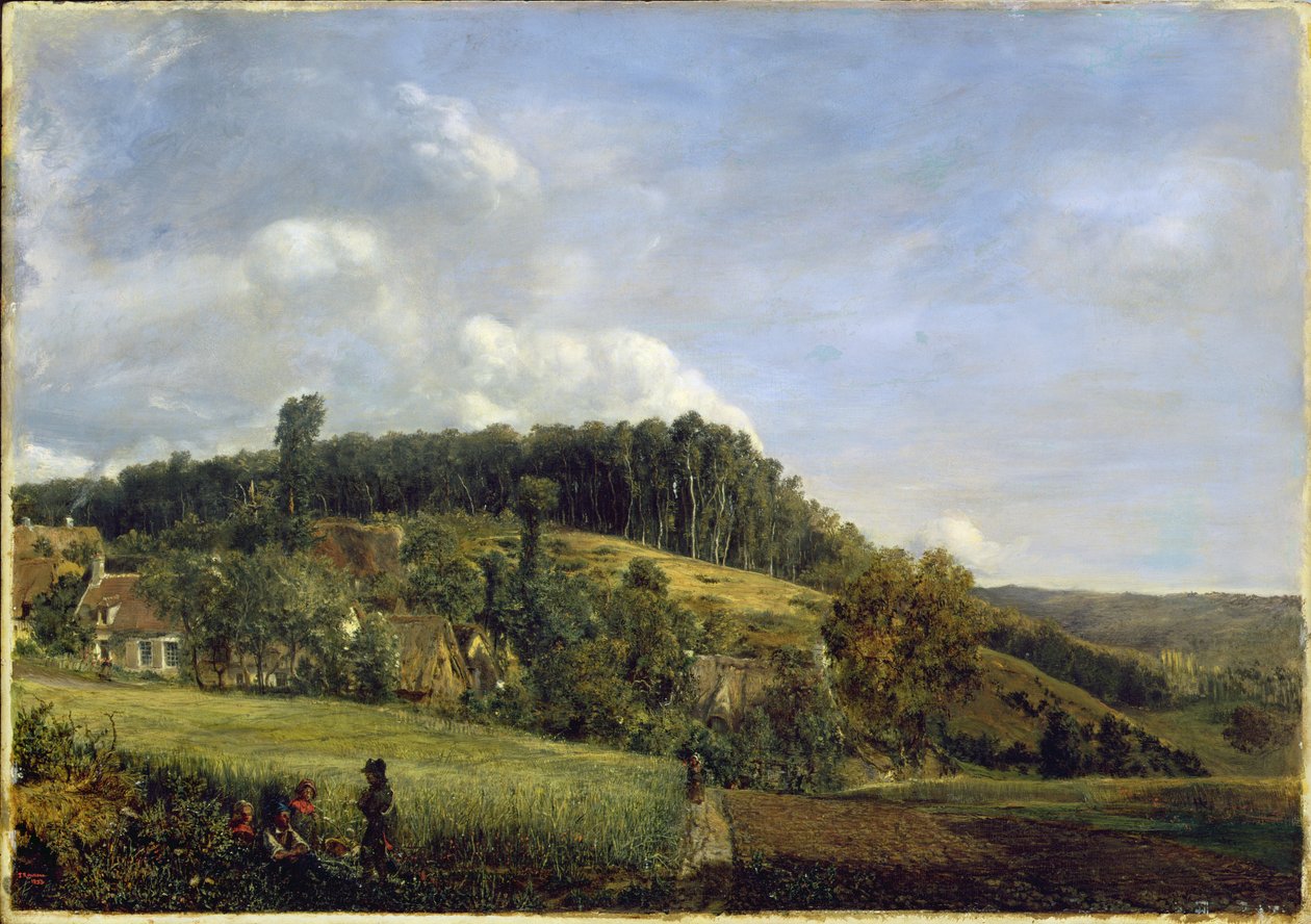 Forest Glade u vesnice, 1833 od Pierre Etienne Theodore Rousseau