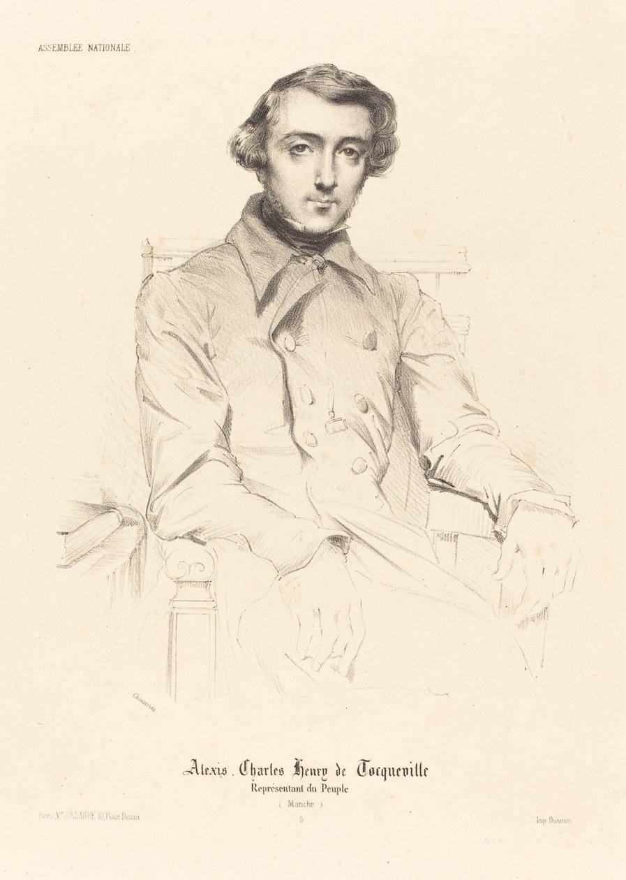 Alexis Charles Henry de Tocqueville od Théodore Chassériau