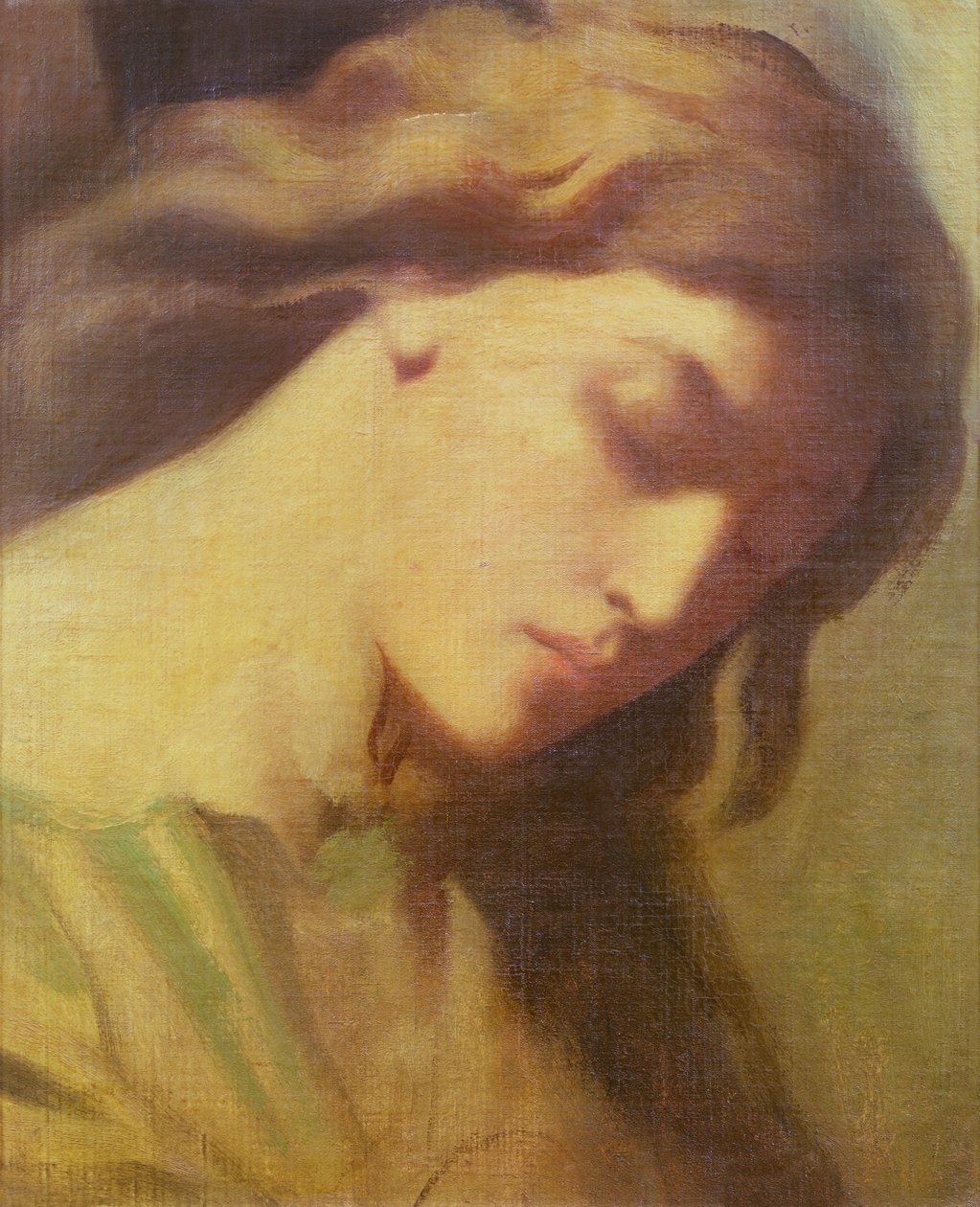 Anděl, studie pro Olivetskou horu, 1840 od Théodore Chassériau