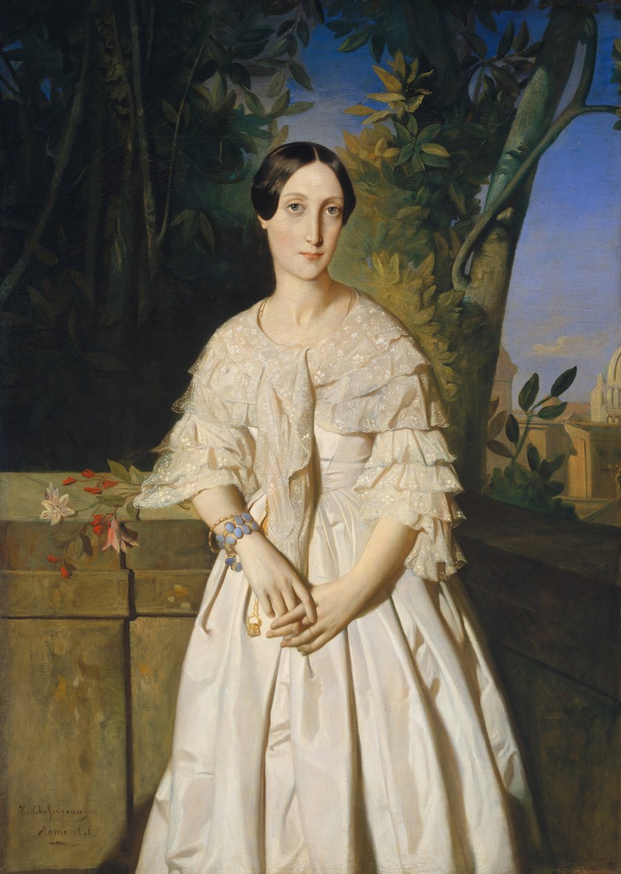 Hraběnka z La Tour-Maubourg Marie-Louise-Charlotte-Gabrielle Thomas de Pange..., 1841. od Théodore Chassériau