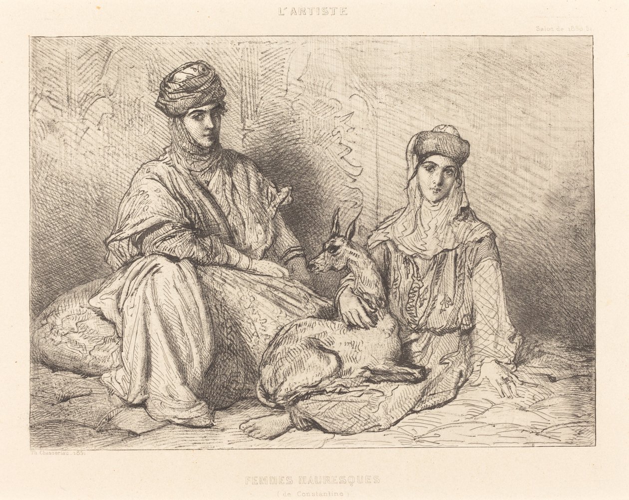 Maurské ženy z Konstantina od Théodore Chassériau