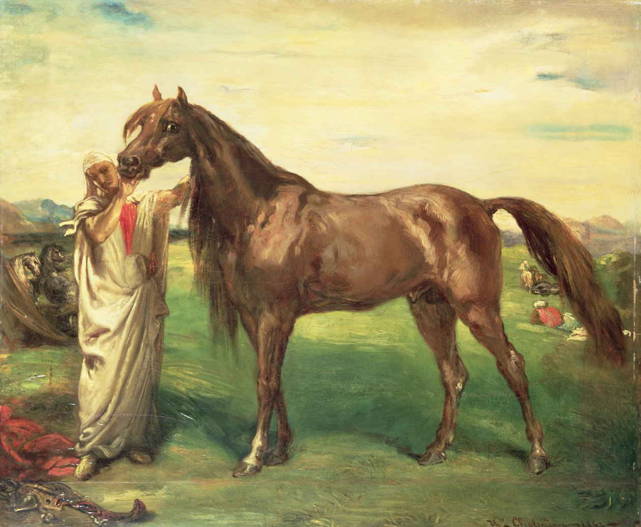 Hadji, arabský hřebec, 1853 od Théodore Chassériau