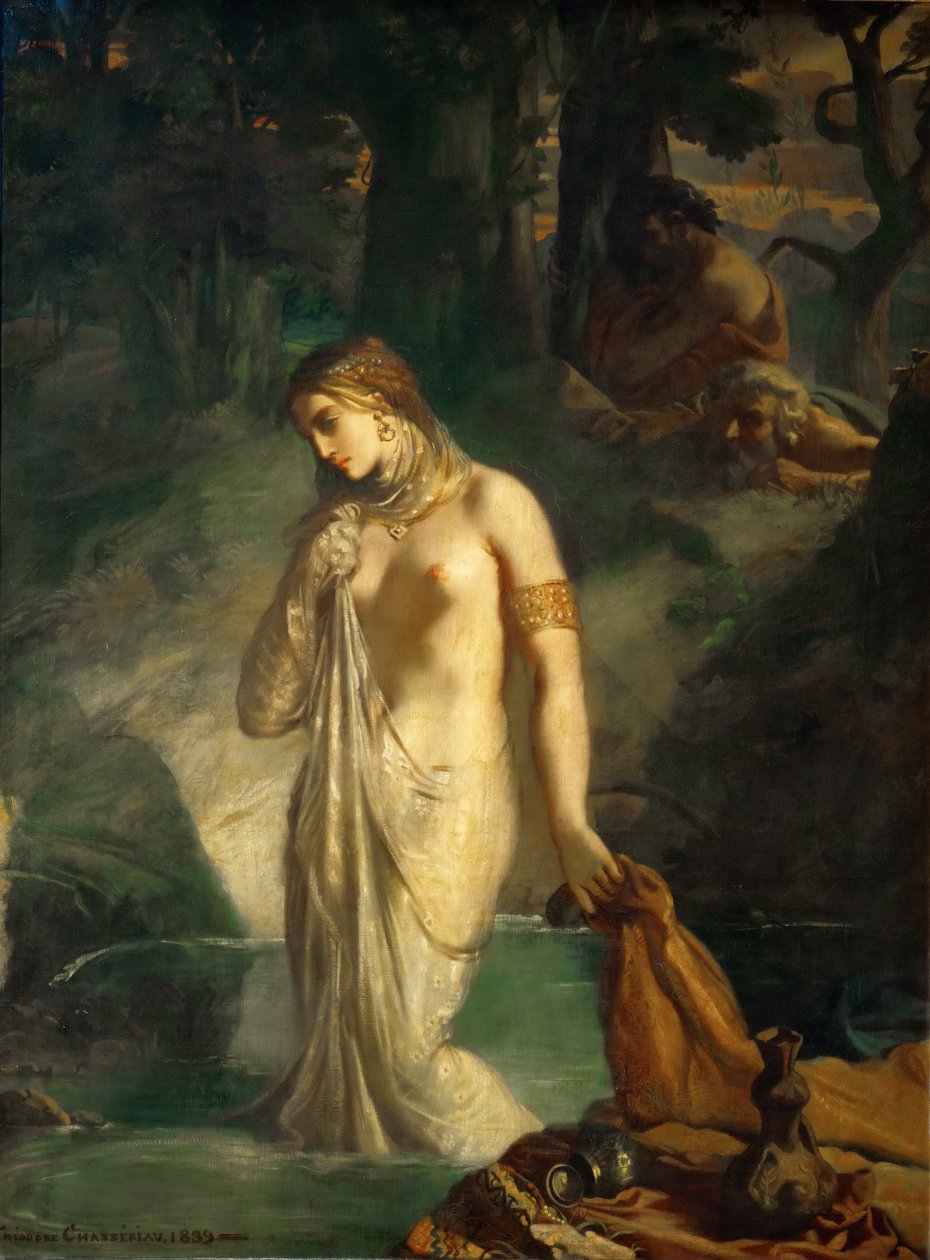 Susanna ve své koupeli od Théodore Chassériau