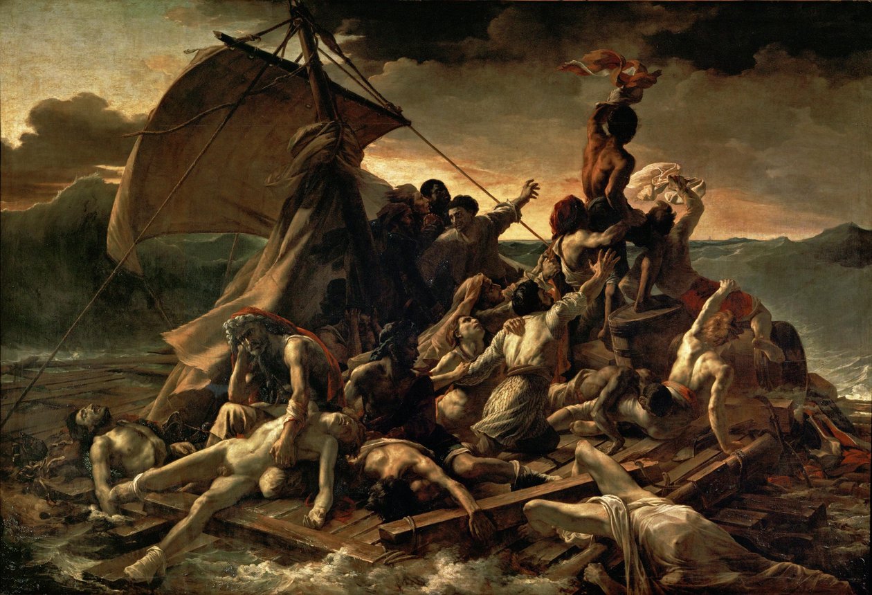 Francouzština:  Le Radeau de La Méduse Vor Medúzy od Theodore Gericault