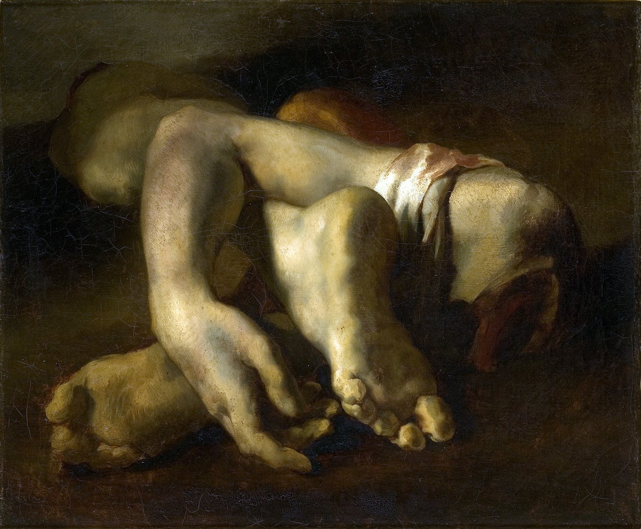 Studium nohou a rukou od Theodore Gericault
