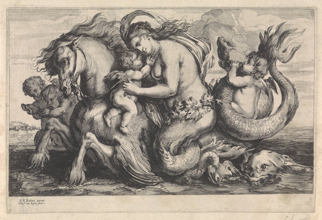 Triumf Galatea Mytologické postavy (název série) od Théodorus van Kessel