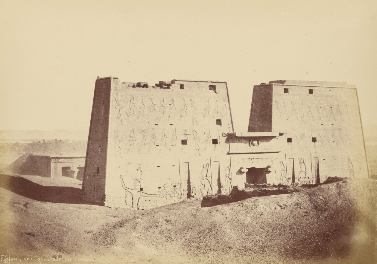 (Přehled chrámu Edfu) od Théodule Devéria