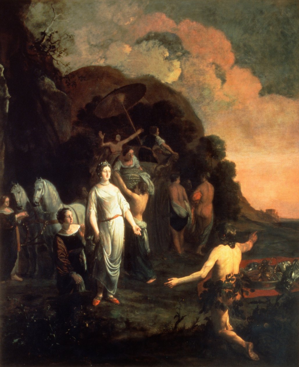 Odysseus a Nausicaa od Thomas de Keyser