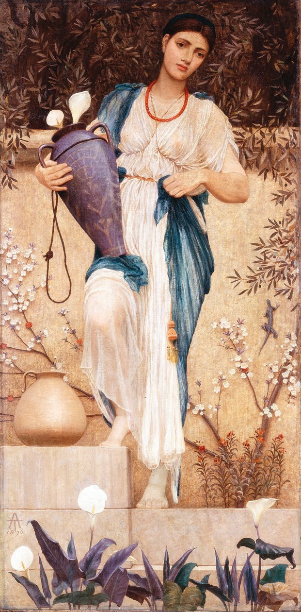 Žena s liliemi, 1876 od Thomas Armstrong